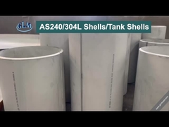SS304 cilindros de acero laminado Placas de acero inoxidable para la industria química