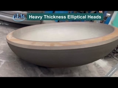 10000 mm de forma caliente elíptica de plato extremo de la cabeza del tanque hemisférico para el tanque de combustible ASME