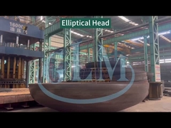 2000MM 20MM personalizado 2 a 1 tubos de acero metálico de ajuste de la cabeza del tanque elíptico dimensiones