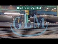 Q235 Q345 Torisférico Cuero de presión con cabeza de plato para el sellado de tuberías 100 mm