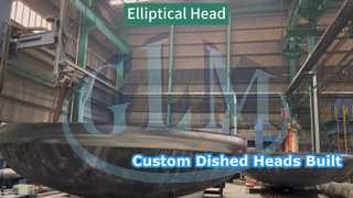 ¡Se está rectificando el borde recto corto de la tapa final elíptica!