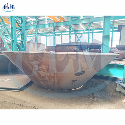 Cabezas de tanque de segmento de cono de acero personalizado Tratamiento térmico normalizado