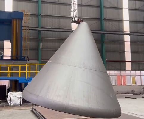 Cabezas de depósito cónicas industriales con tecnología de recubrimiento, prensado en caliente y prensado en frío, certificadas ASME para recipientes a presión