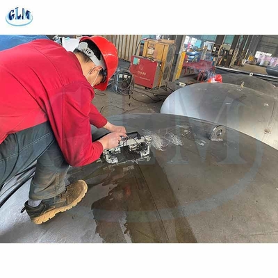 Grueso elíptico del diámetro 76m m de las cabezas 8000m m del 2:1 del certificado SA537 de ASME