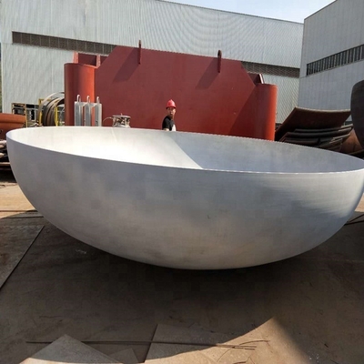 Contenedor de presión de aluminio cabeza de plato, extremo de plato hemisférico
