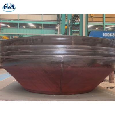 Cabezas cónicas de tanques de acero al carbono pulido para tanques de reactores de espesor no limitado