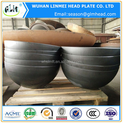 Cabezal abombado plano de acero al carbono personalizado para tanques de almacenamiento y calderas