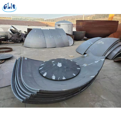 Sa516 Gr70 Cabezas de tanque hemisféricas de 100 mm ASME de acero inoxidable