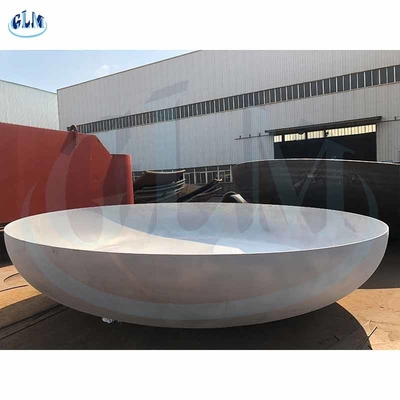 SS316L ASME 89mm Elíptico de la cabeza del plato de presión del recipiente de cúpula terminaciones GB