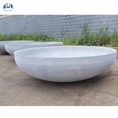 SS316L ASME 89mm Elíptico de la cabeza del plato de presión del recipiente de cúpula terminaciones GB