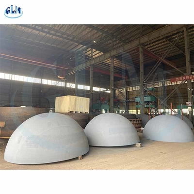 10000 mm de forma caliente elíptica de plato extremo de la cabeza del tanque hemisférico para el tanque de combustible ASME