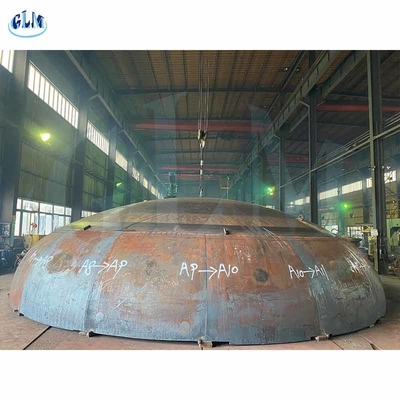 Q235B SS304 800 mm Cabezas de tanque hemisféricas formando el hemisferio de acero