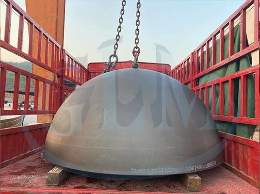 2 mm de aleación de níquel cabezas de tanque hemisféricas elípsoidal fin de plato de soldadura cubierta OEM