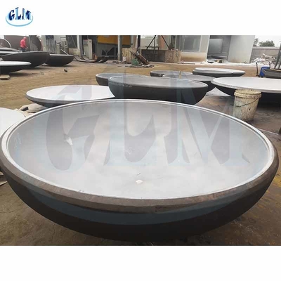 ASME 150mm Acero al carbono Cabezas de plato Elíptico Tanque Acero inoxidable 316L