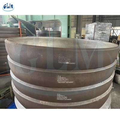 Q235 89 mm 100 mm Acero de carbono torisférico Cabeza semielíptica para accesorios de tuberías