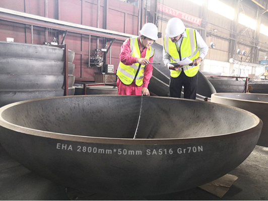 5 mm 5000 mm Hemisférico plato elíptico Fin de cabeza Ss316L en forma elíptica