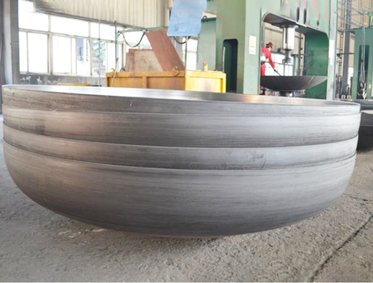 2000MM 20MM 2 a 1 Pipa de acero metálico de ajuste de la cabeza del tanque elíptico Dimensiones