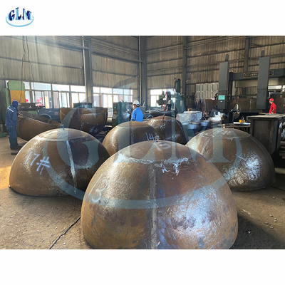3800 * 70 mm SA516 Cabezas de tanques hemisféricas para calderas recipientes a presión