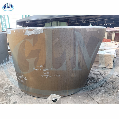 Cabeza de acero del cono de carbono con el diámetro superior de 3300m m