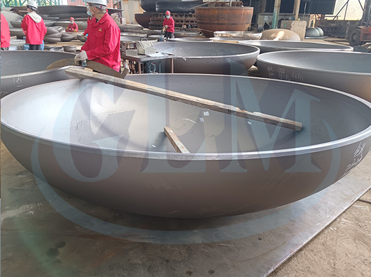 Diámetro del extremo del plato elíptico de formación en frío 89-10000 mm para construcción sanitaria