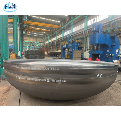 Acero al carbono personalizado 2: 1 cabezas de plato con normas ASME / PED