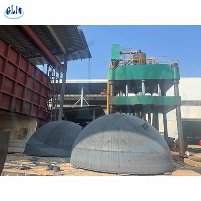 Cabezas de tanque hemisféricas de acero corten revestido industrial en la construcción de buques a presión esférica