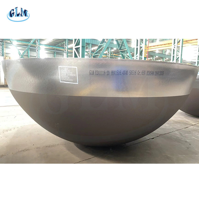 Acero carbono Plato hemisférico Cabeza de fondo, Presión en caliente Cabeza del tanque del recipiente hemisférico