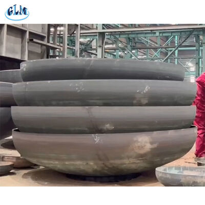 Cabeza elíptica de acero al carbono conformada en frío pulida, espesor de 2 a 300 mm, utilizada en tanques de almacenamiento industrial y extremos de recipientes a presión