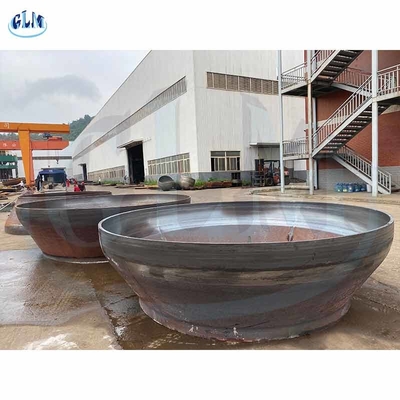 Capacitos de tuberías de acero inoxidable de cono de plato soldados ASME Q235 para el fondo del buque
