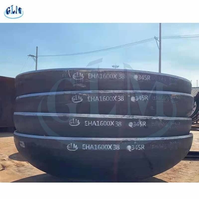 1600 mm Diámetro 38 mm espesor Cabeza elíptica 2 1 dimensiones Torisférica